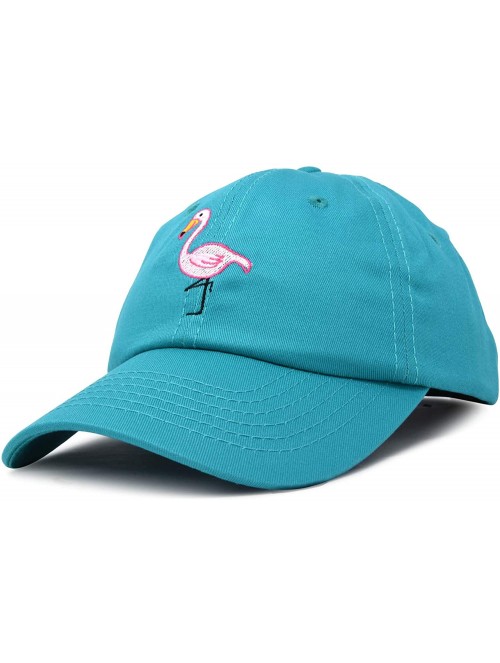 Baseball Caps Flamingo Hat Women's Baseball Cap - Teal - CQ18M62M2CY $17.79