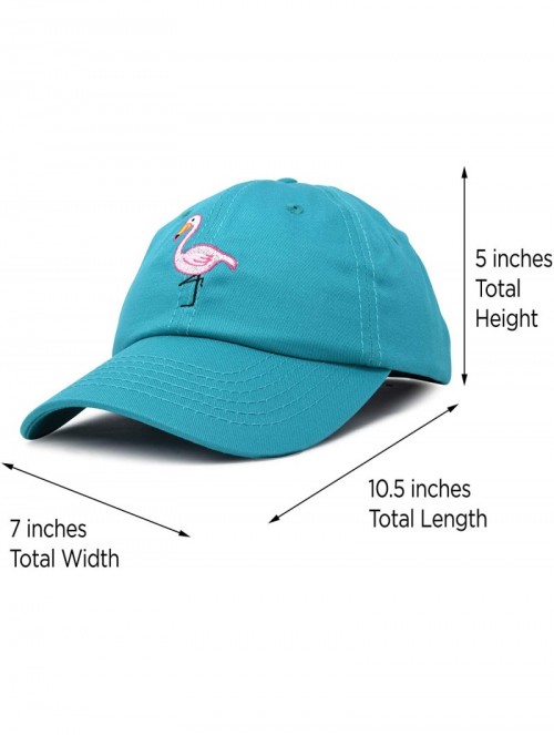 Baseball Caps Flamingo Hat Women's Baseball Cap - Teal - CQ18M62M2CY $17.79