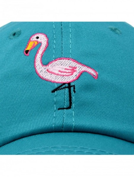 Baseball Caps Flamingo Hat Women's Baseball Cap - Teal - CQ18M62M2CY $17.79