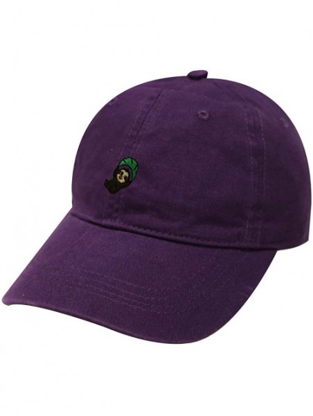 Baseball Caps Flying Sloth Cotton Baseball Dad Caps - Purple - CZ184D6KTXS $17.63