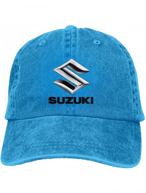 Baseball Caps Customized Suzuki Motorcycles Logo Fashion Baseball Caps for Man Black - Blue - CU18SRQQ9Z9 $14.10