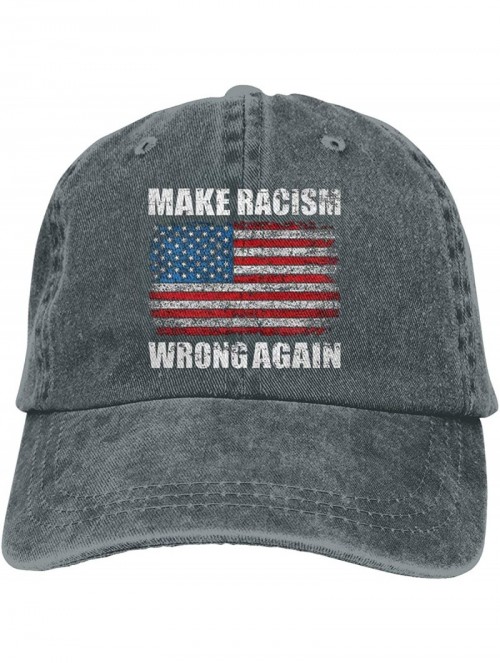 Baseball Caps Make Racism Wrong Again Classic Vintage Jeans Baseball Cap Adjustable Dad Hat for Women and Men - Deep Heather ...
