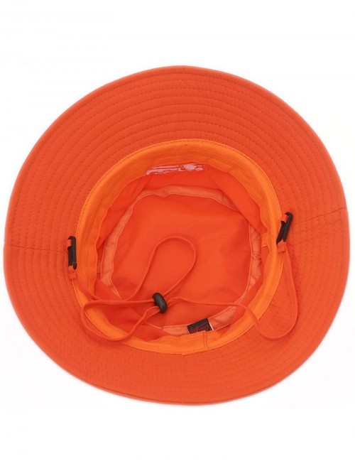 Sun Hats Womens Bucket Sun Hat UPF 50+ Light Weight Sun Protection Caps - Orange - CK12CSI0H9H $15.56