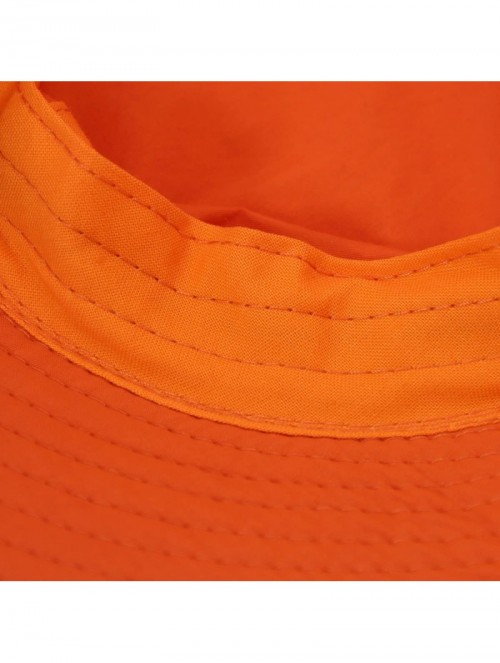 Sun Hats Womens Bucket Sun Hat UPF 50+ Light Weight Sun Protection Caps - Orange - CK12CSI0H9H $15.56