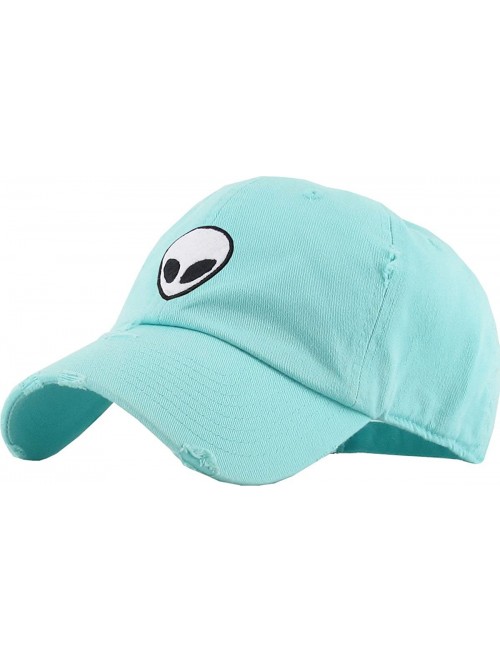 Baseball Caps Vintage NASA Insignia Dad Hat Collection Baseball Cap Polo Style Adjustable Worm - CZ1825402SM $19.87