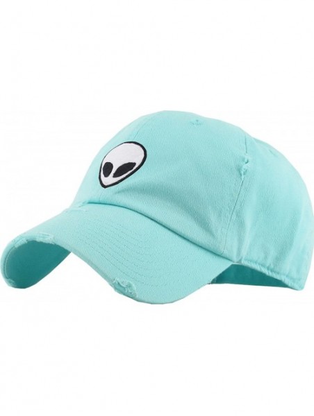 Baseball Caps Vintage NASA Insignia Dad Hat Collection Baseball Cap Polo Style Adjustable Worm - CZ1825402SM $19.87