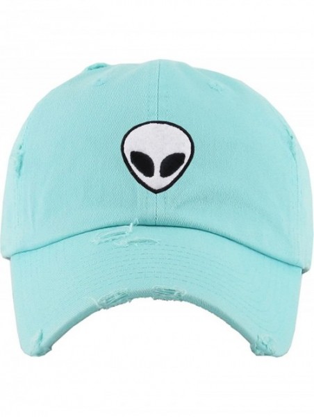 Baseball Caps Vintage NASA Insignia Dad Hat Collection Baseball Cap Polo Style Adjustable Worm - CZ1825402SM $19.87