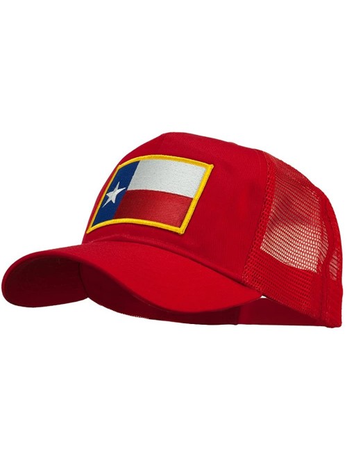 Baseball Caps Texas State Flag Patched Mesh Cap - Red - CO11TX7GKT3 $16.73