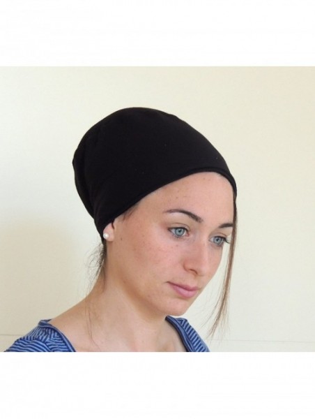 Headbands Tichel Volumizer & Anti Slip Headband Headcovering Headscarf - Black - C1121MTBTLD $54.49