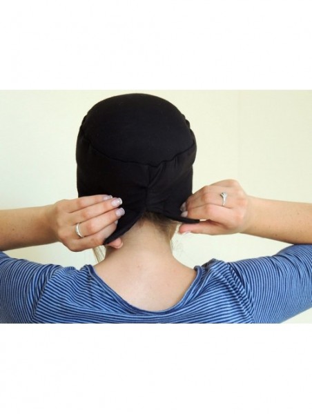 Headbands Tichel Volumizer & Anti Slip Headband Headcovering Headscarf - Black - C1121MTBTLD $54.49